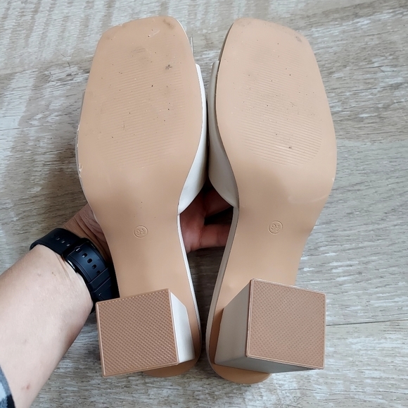 Madden Girl Golden-C Block Heel Slip On Sandals - Picture 10 of 10